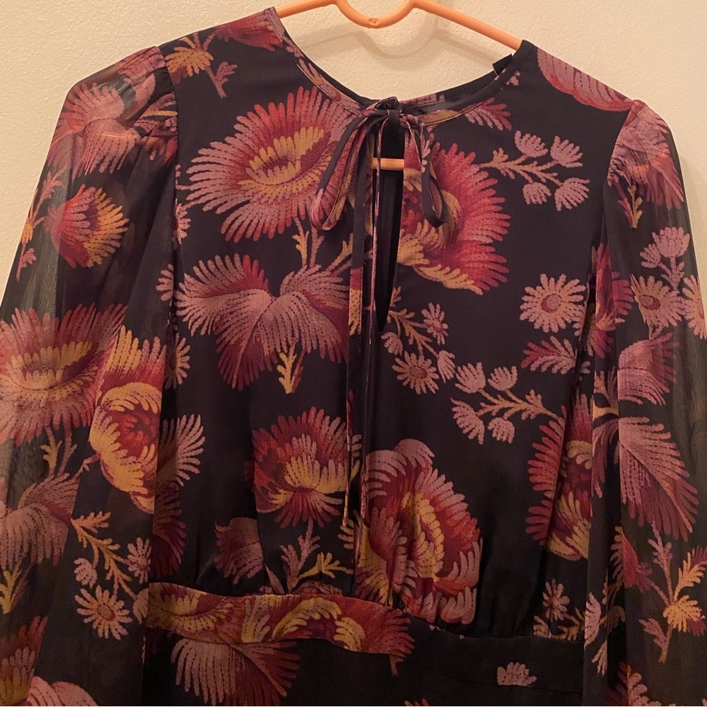 Ted Baker London Piara Ruffle Asymmetric Minidress - Picture 3 of 11